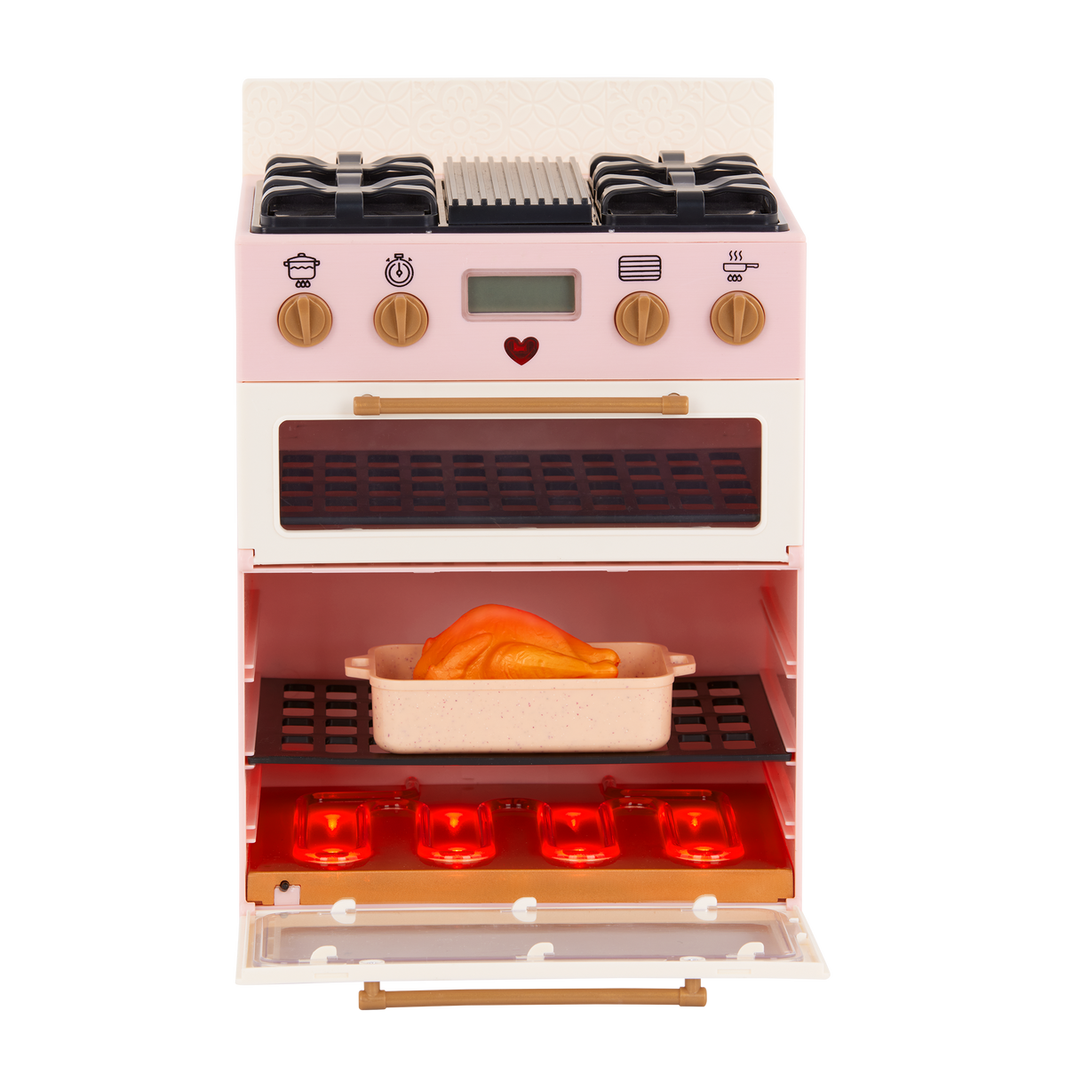 Make & Bake Stove 46cm Doll Kitchen Oven Our Generation Our