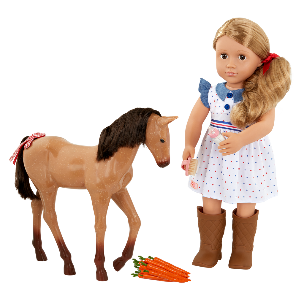 Our Generation 46cm Equestrian Doll Shelley & Foal