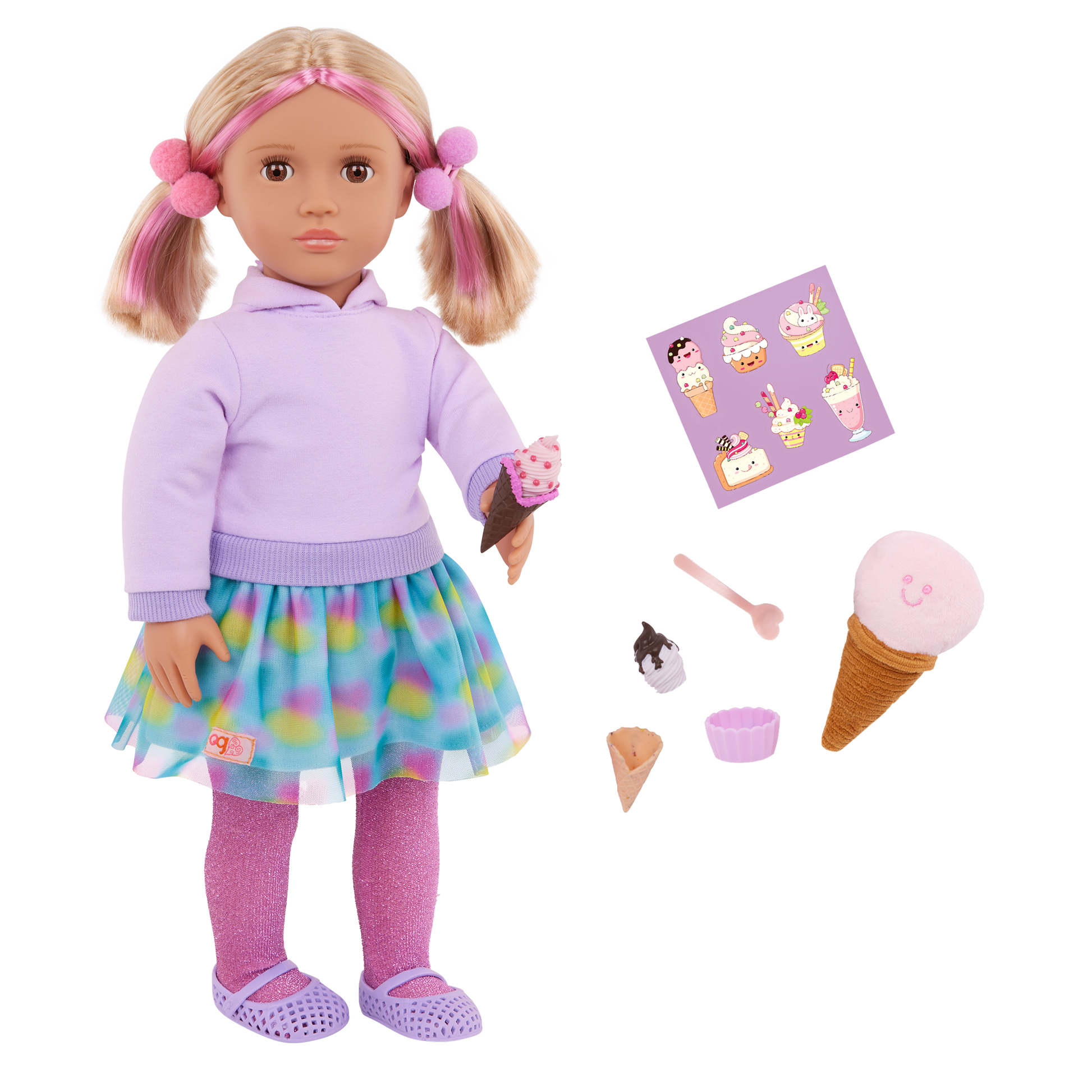 Our Generation 46cm Doll Andy and Ice Cream Accessories