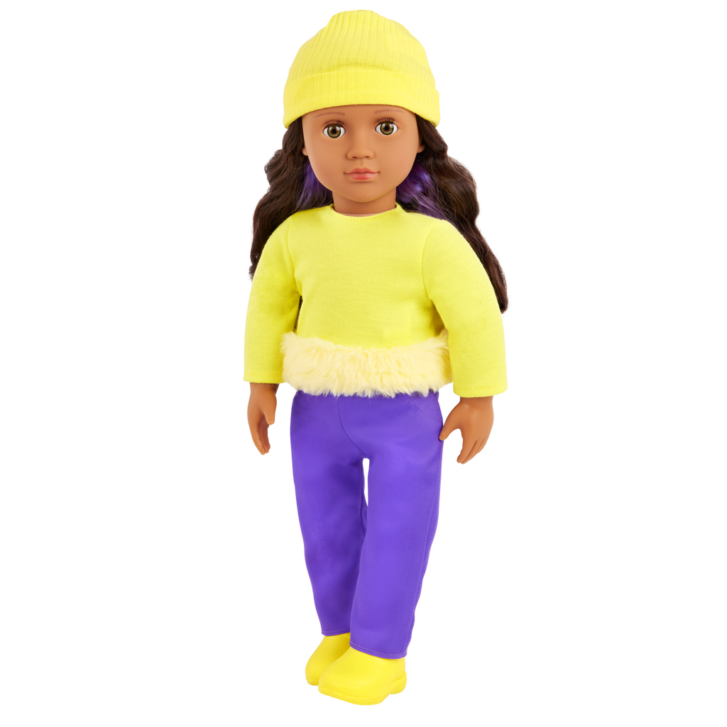 Sola 46cm doll with bright yellow outfits