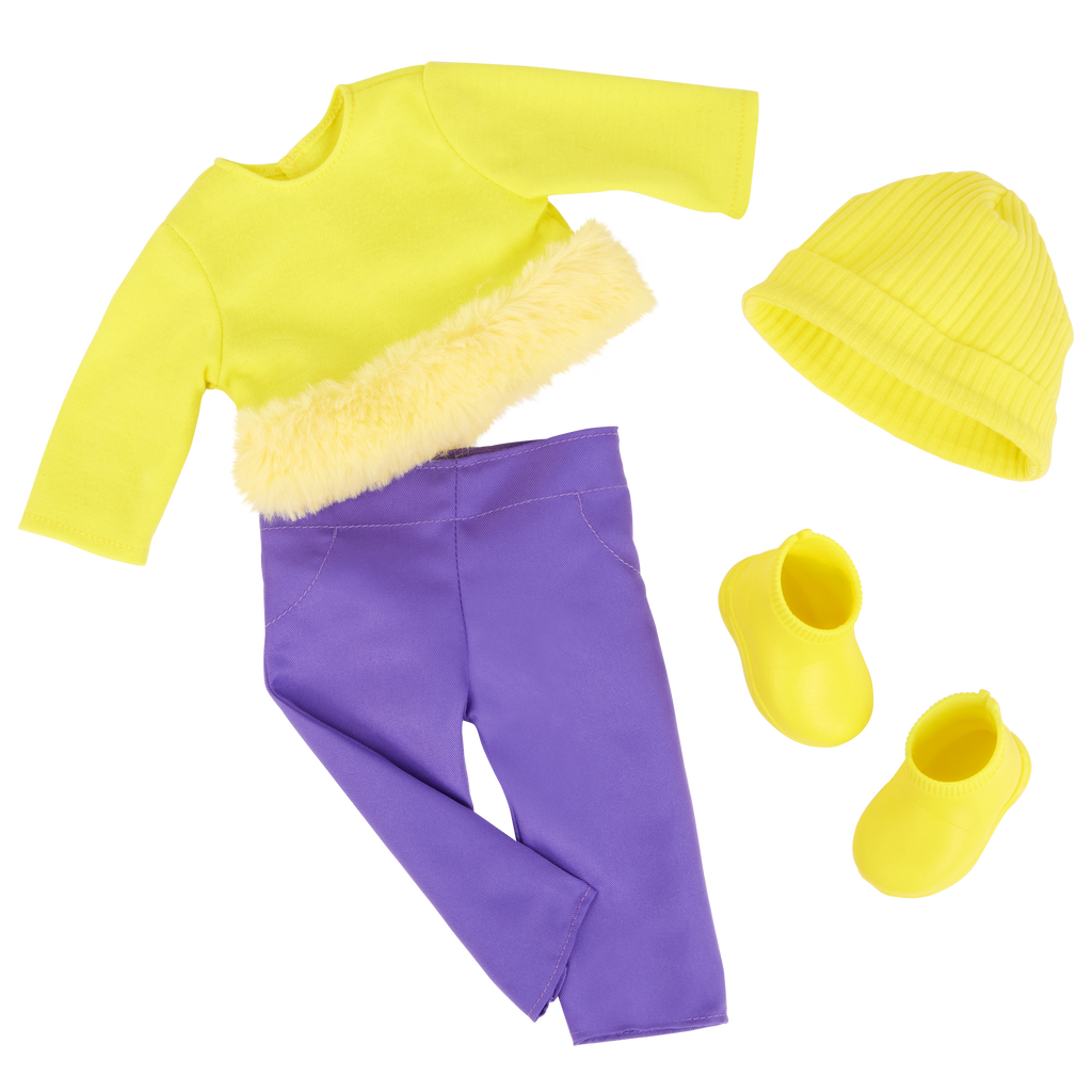 Sola 46cm doll with bright yellow outfits