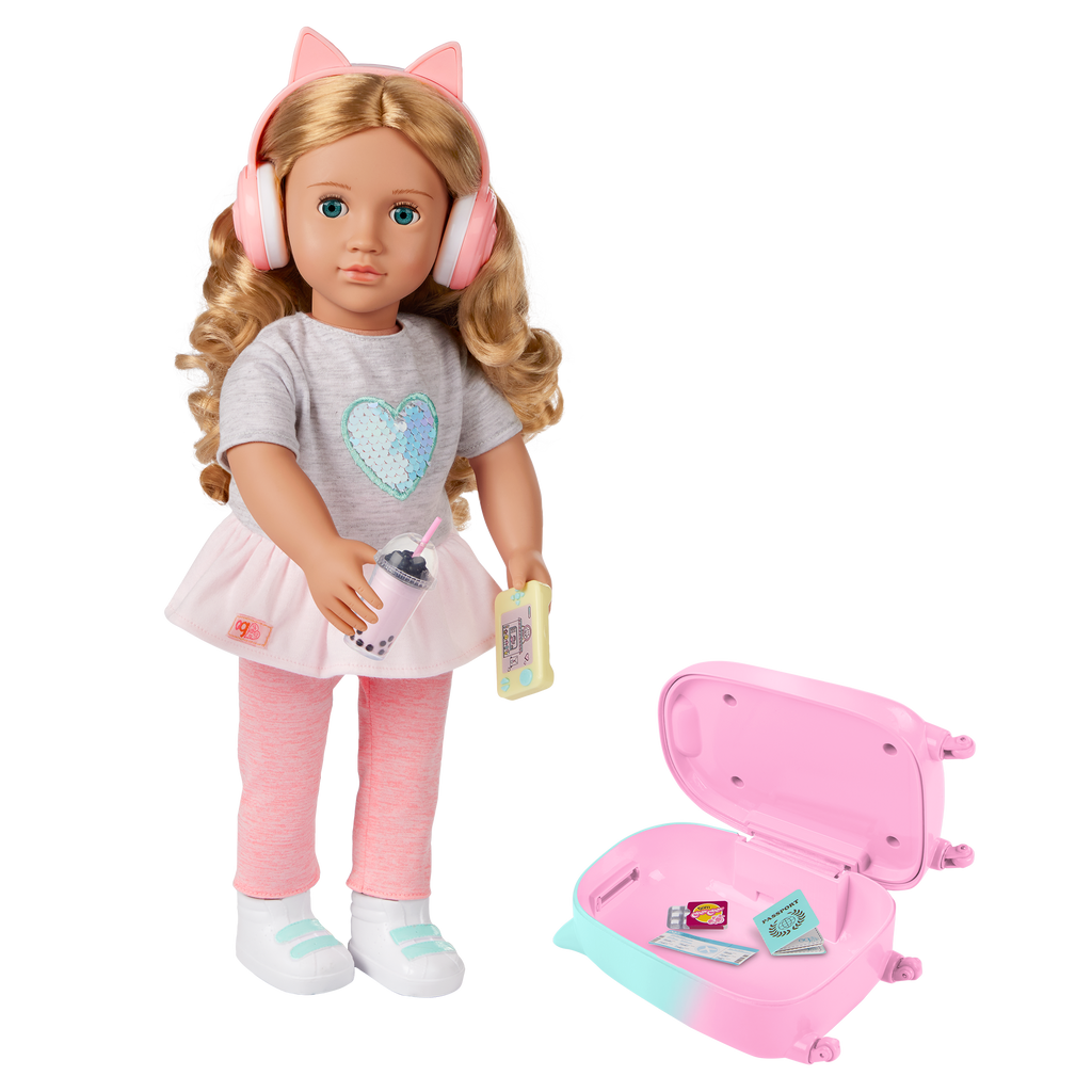 Our Generation 46cm Doll Linzi & Travel Accessories
