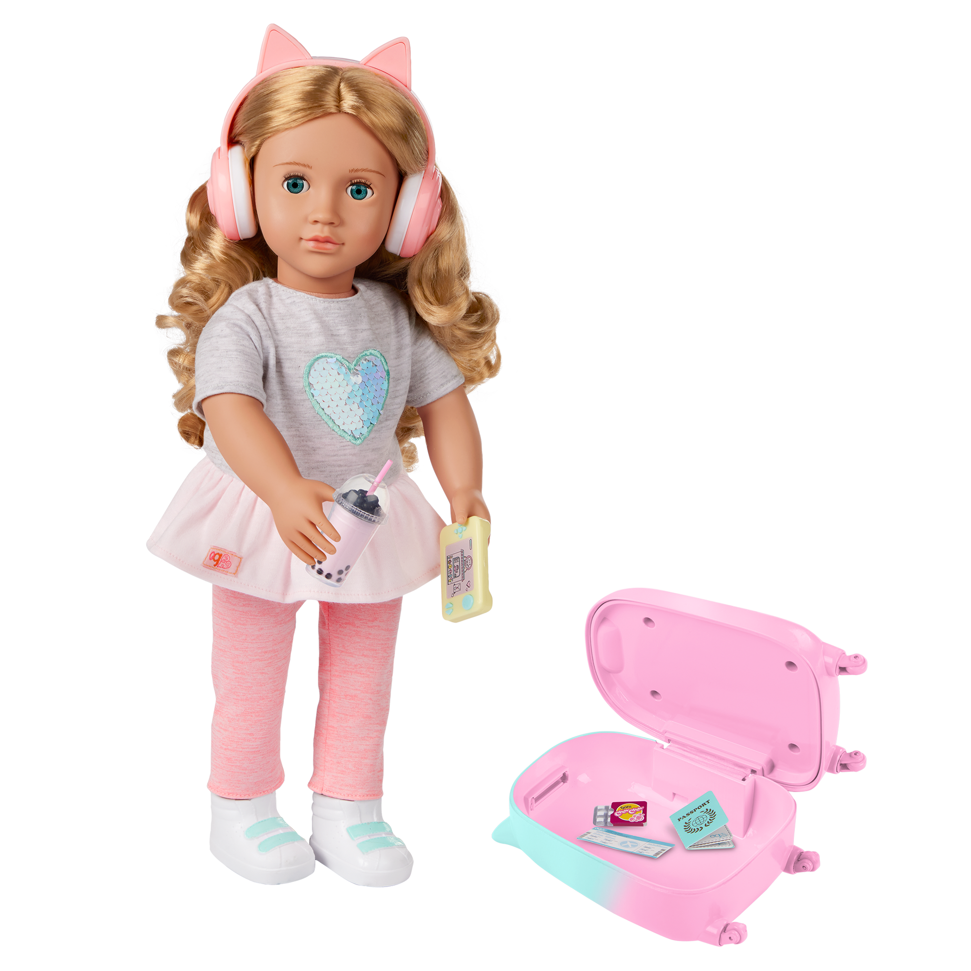 Our Generation 46cm Doll Linzi & Travel Accessories