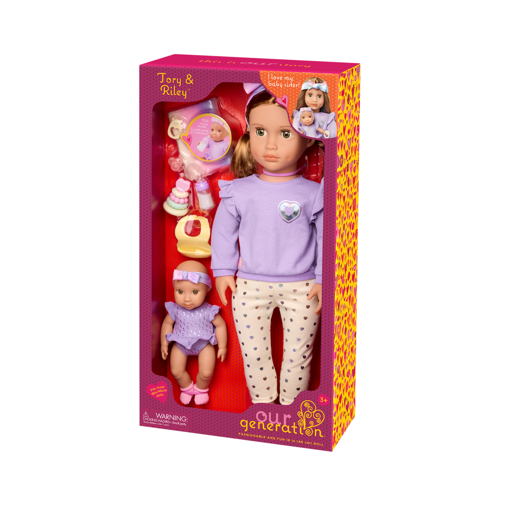 Our Generation 46 cm Doll Tory & Baby Sister Riley