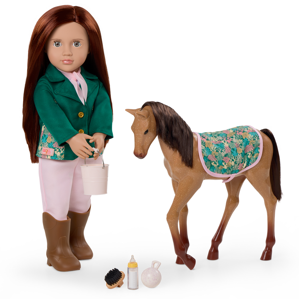 Our Generation 18-inch Doll Philippa & Horse