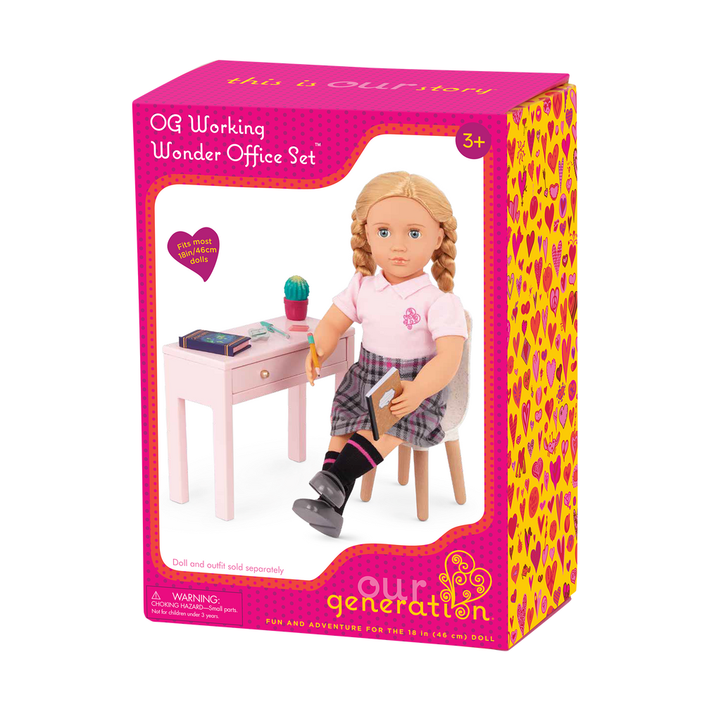 Our Generation Working Wonder Desk Furniture for 46cm Dolls
