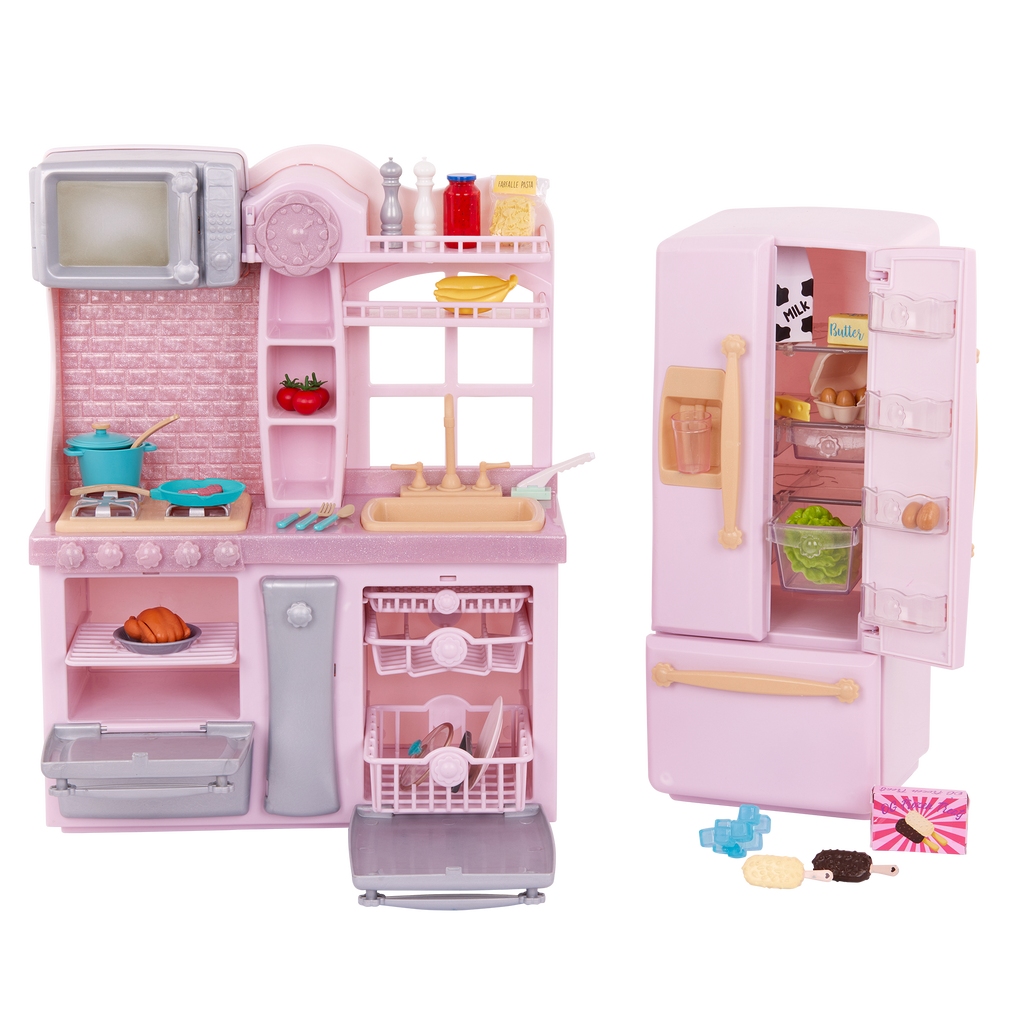 Our Generation Pink Gourmet Kitchen Playset for 46cm Dolls