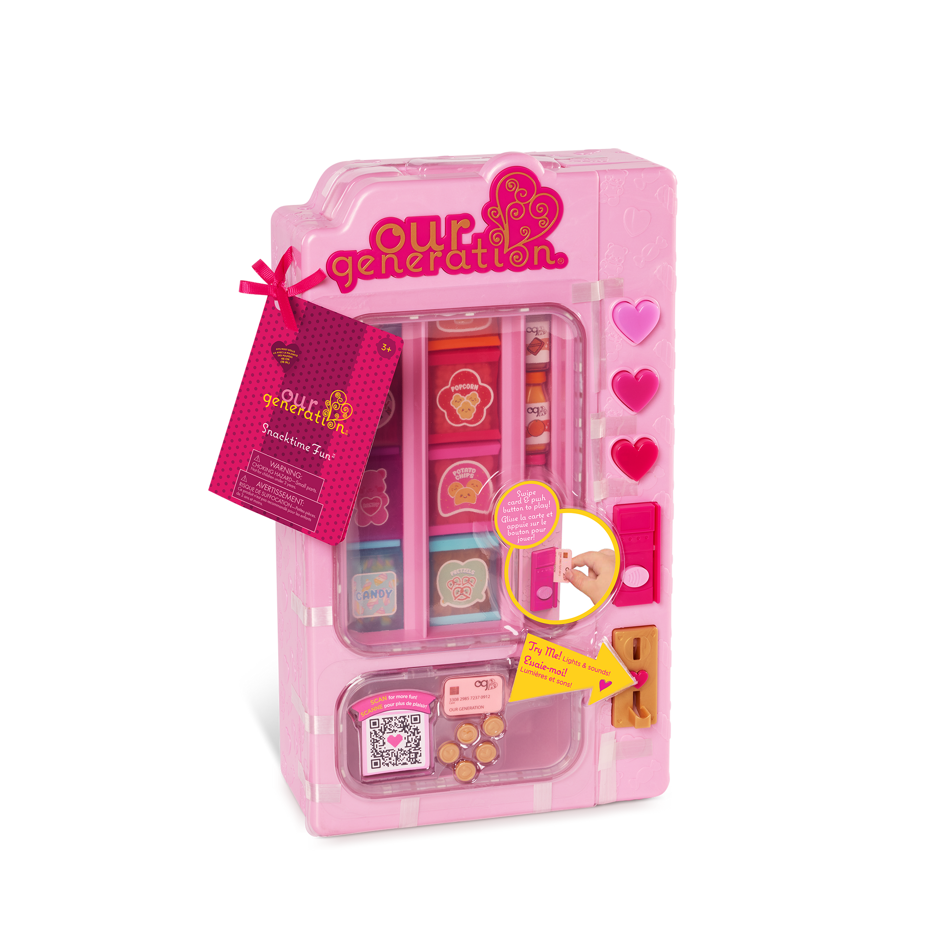 Our Generation Snacktime Fun Vending Machine Playset for 18-inch Dolls