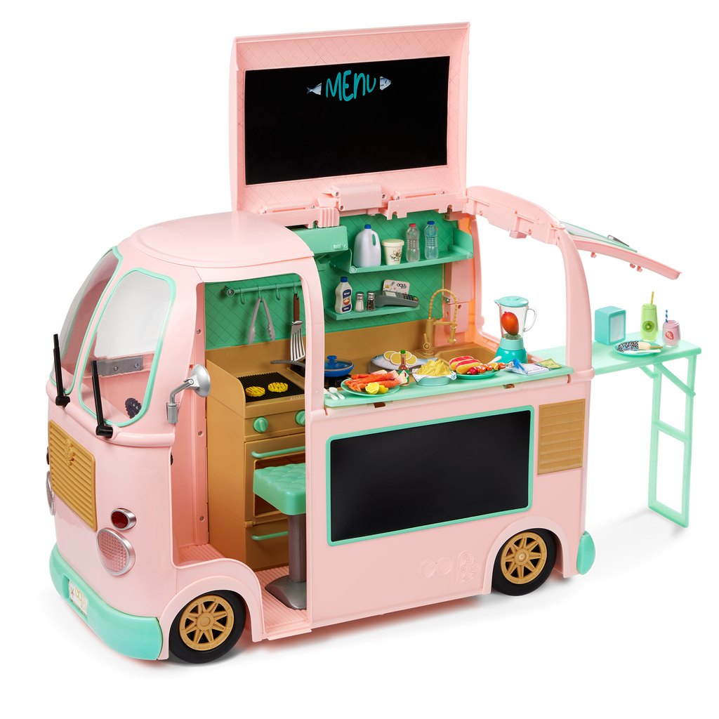 Our Generation On the Move Food Truck Vehicle Accessory for 46cm Dolls