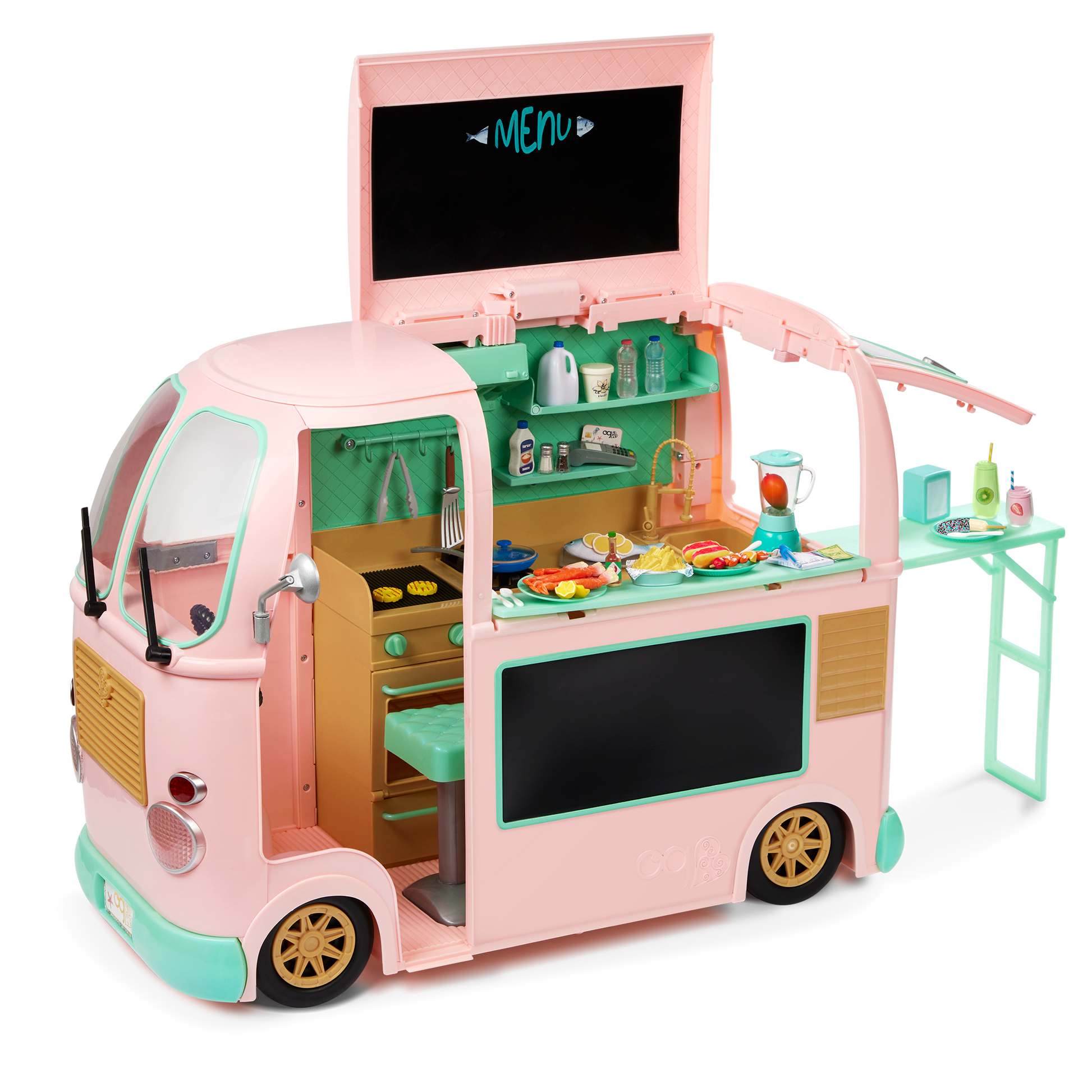 Our Generation On the Move Food Truck Vehicle Accessory for 46cm Dolls