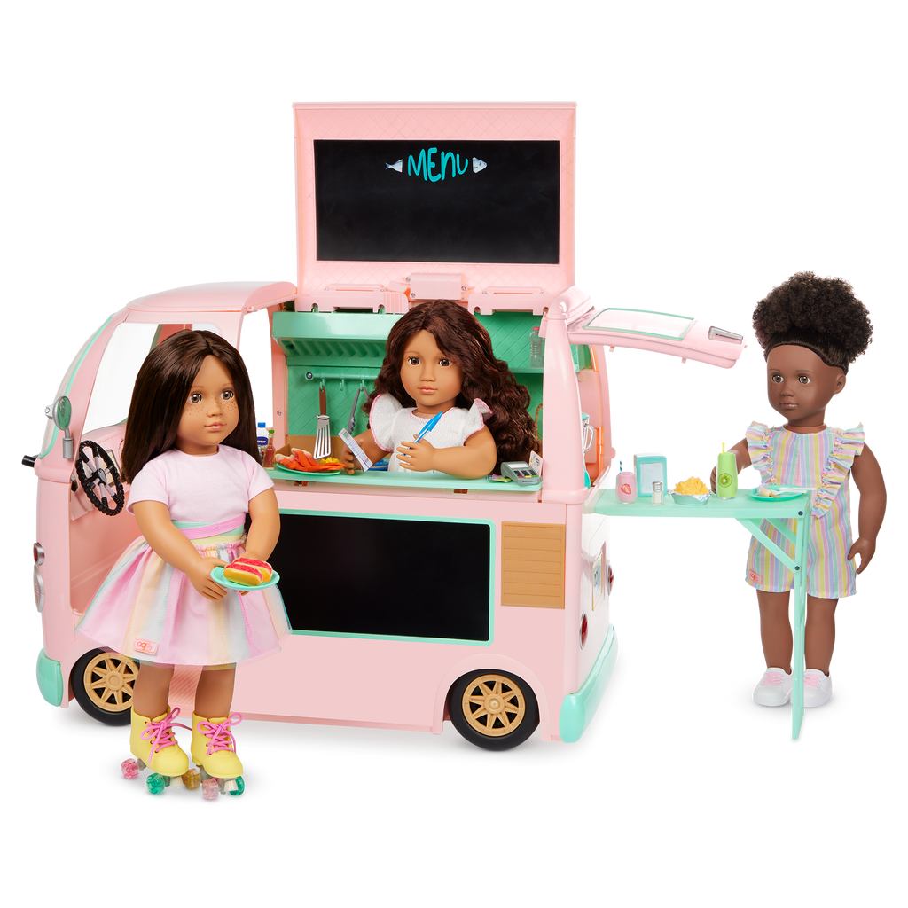 Our Generation On the Move Food Truck Vehicle Accessory for 46cm Dolls