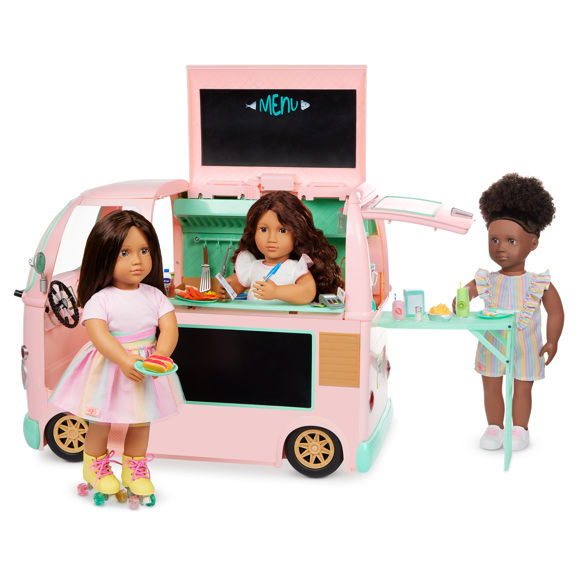 Our Generation On the Move Food Truck Vehicle Accessory for 46cm Dolls