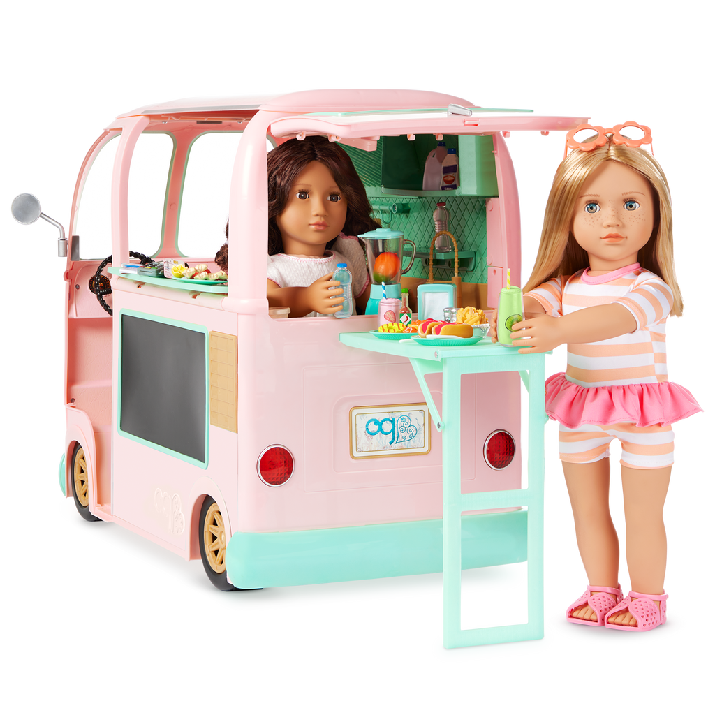 Our Generation On the Move Food Truck Vehicle Accessory for 46cm Dolls