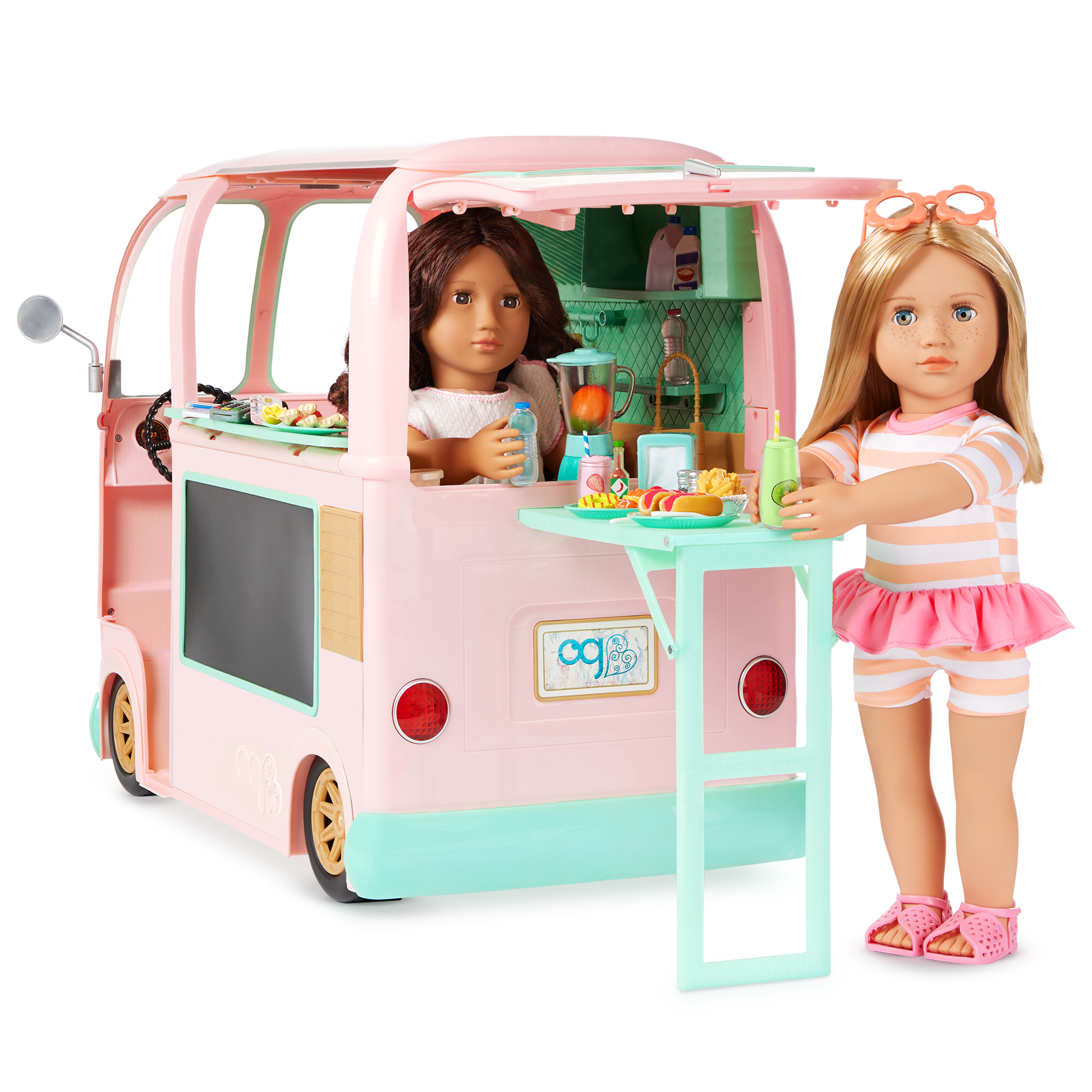 Our Generation On the Move Food Truck Vehicle Accessory for 46cm Dolls