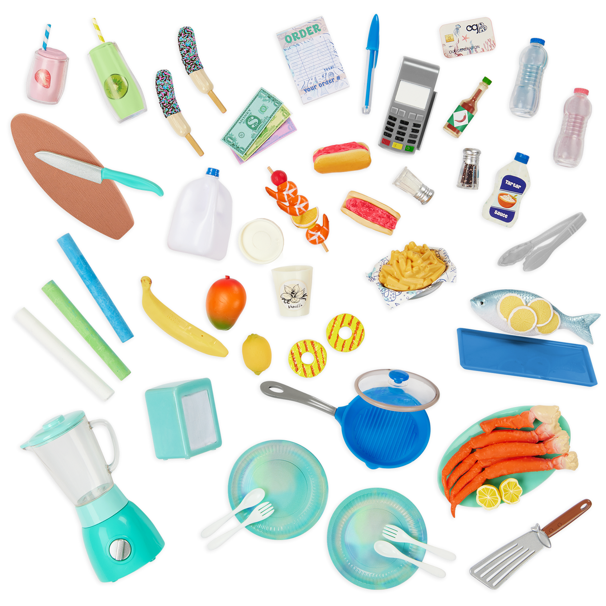 Our Generation On the Move Food Truck Vehicle Accessory for 46cm Dolls