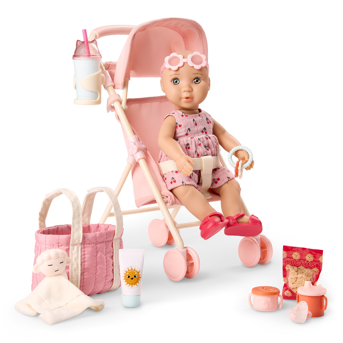 Our Generation Baby Izzy & Stroller Set