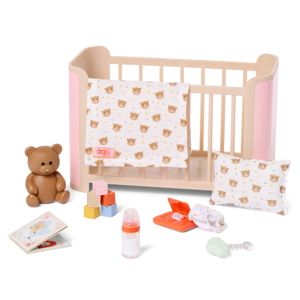 Our Generation Baby Alba & Crib Set