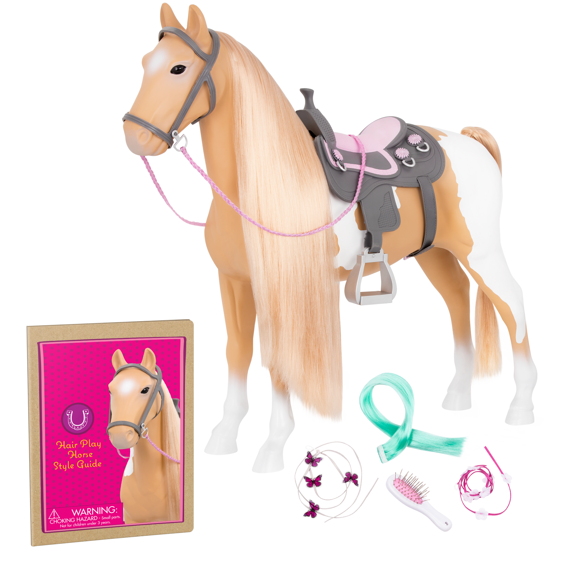 Palomino paint horse figurine