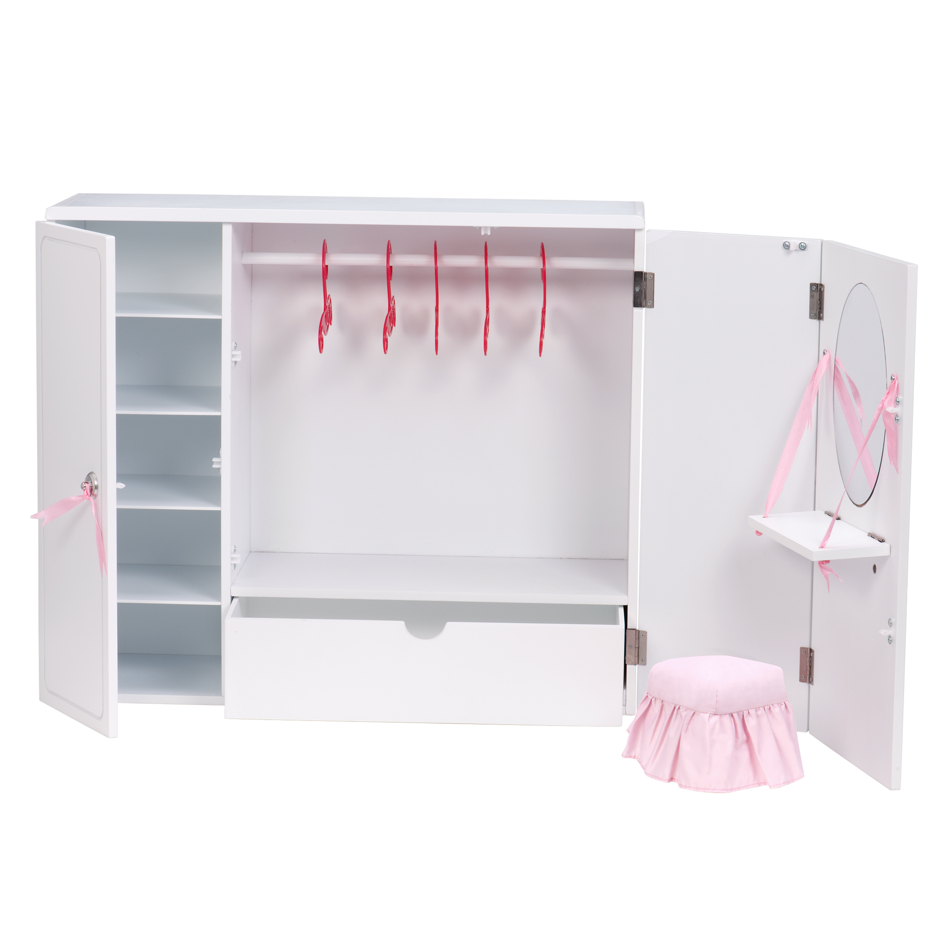 Armoire Our Generation Dresser Wooden Wardrobe 18-inch Dollhouse