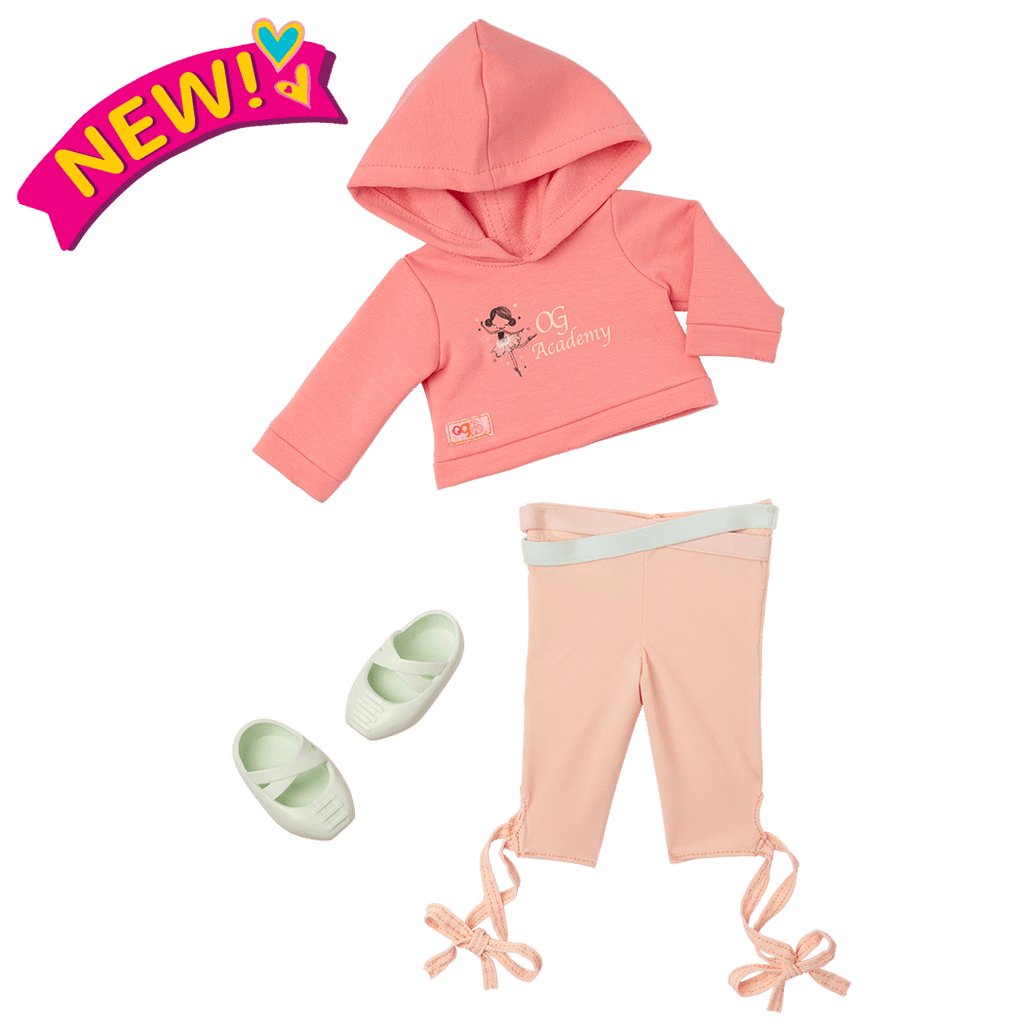 Studio Style Ballet Practice Outfit for 18-inch Dolls ; Studio Style Ballet Practice Outfit for 18-inch Dolls ; Studio Style Ballet Practice Hooded Sweater Outfit for 18-inch Dolls ; Studio Style Ballet Practice Outfit for 18-inch Dolls Macy ; Studio Style Ballet Practice Outfit for 18-inch Dolls Ballet Academy