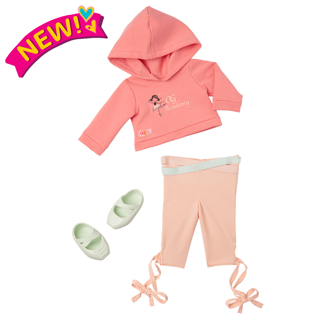 Studio Style Ballet Practice Outfit for 18-inch Dolls ; Studio Style Ballet Practice Outfit for 18-inch Dolls ; Studio Style Ballet Practice Hooded Sweater Outfit for 18-inch Dolls ; Studio Style Ballet Practice Outfit for 18-inch Dolls Macy ; Studio Style Ballet Practice Outfit for 18-inch Dolls Ballet Academy