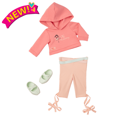 Studio Style Ballet Practice Outfit for 18-inch Dolls ; Studio Style Ballet Practice Outfit for 18-inch Dolls ; Studio Style Ballet Practice Hooded Sweater Outfit for 18-inch Dolls ; Studio Style Ballet Practice Outfit for 18-inch Dolls Macy ; Studio Style Ballet Practice Outfit for 18-inch Dolls Ballet Academy