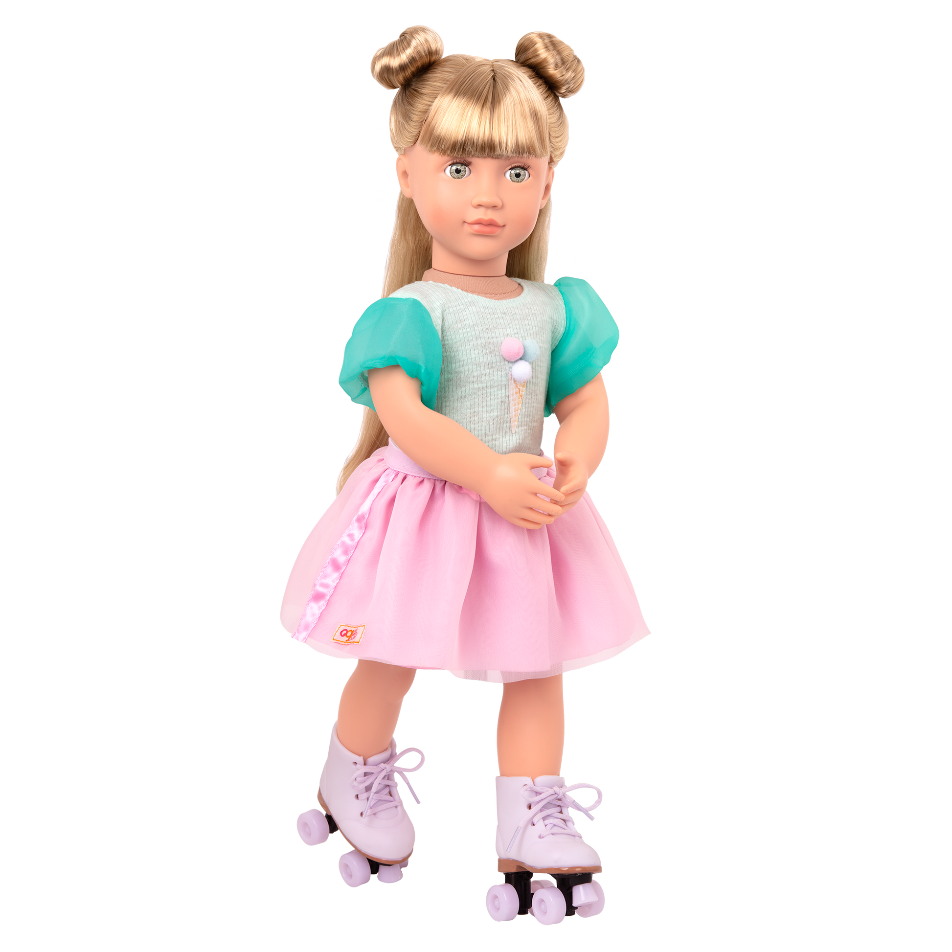 Scoopalicious Ice Cream Outfit for 18-inch Dolls ; Scoopalicious Ice Cream Outfit for 18-inch Dolls ; Scoopalicious Ice Cream Outfit Roller Skates for 18-inch Dolls ; Scoopalicious Ice Cream Outfit Pink Skirt for 18-inch Dolls