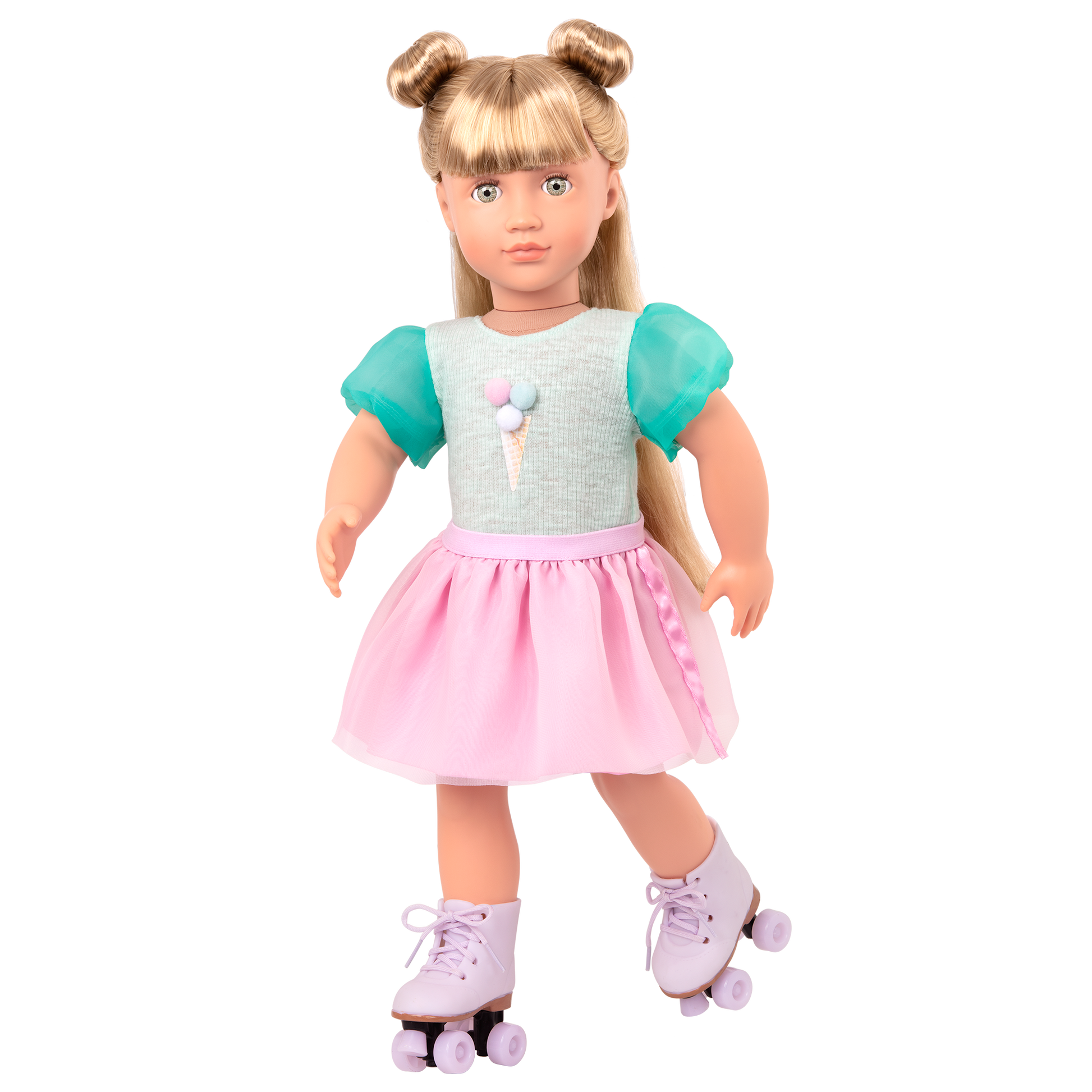 Scoopalicious Ice Cream Outfit for 18-inch Dolls ; Scoopalicious Ice Cream Outfit for 18-inch Dolls ; Scoopalicious Ice Cream Outfit Roller Skates for 18-inch Dolls ; Scoopalicious Ice Cream Outfit Pink Skirt for 18-inch Dolls