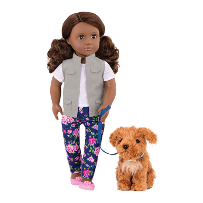 Malia and Poodle 18-inch doll and Pet;Malia and Poodle 18-inch doll and Pet;Malia and Poodle 18-inch doll and Pet