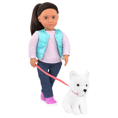 Cassie and Samoyed dog - 18-inch doll and pet;Cassie and Samoyed dog - 18-inch doll and pet;Cassie and Samoyed dog - 18-inch doll and pet;Cassie and Samoyed dog - 18-inch doll and pet