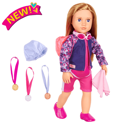 18-inch Posable Swimmer Doll Maya