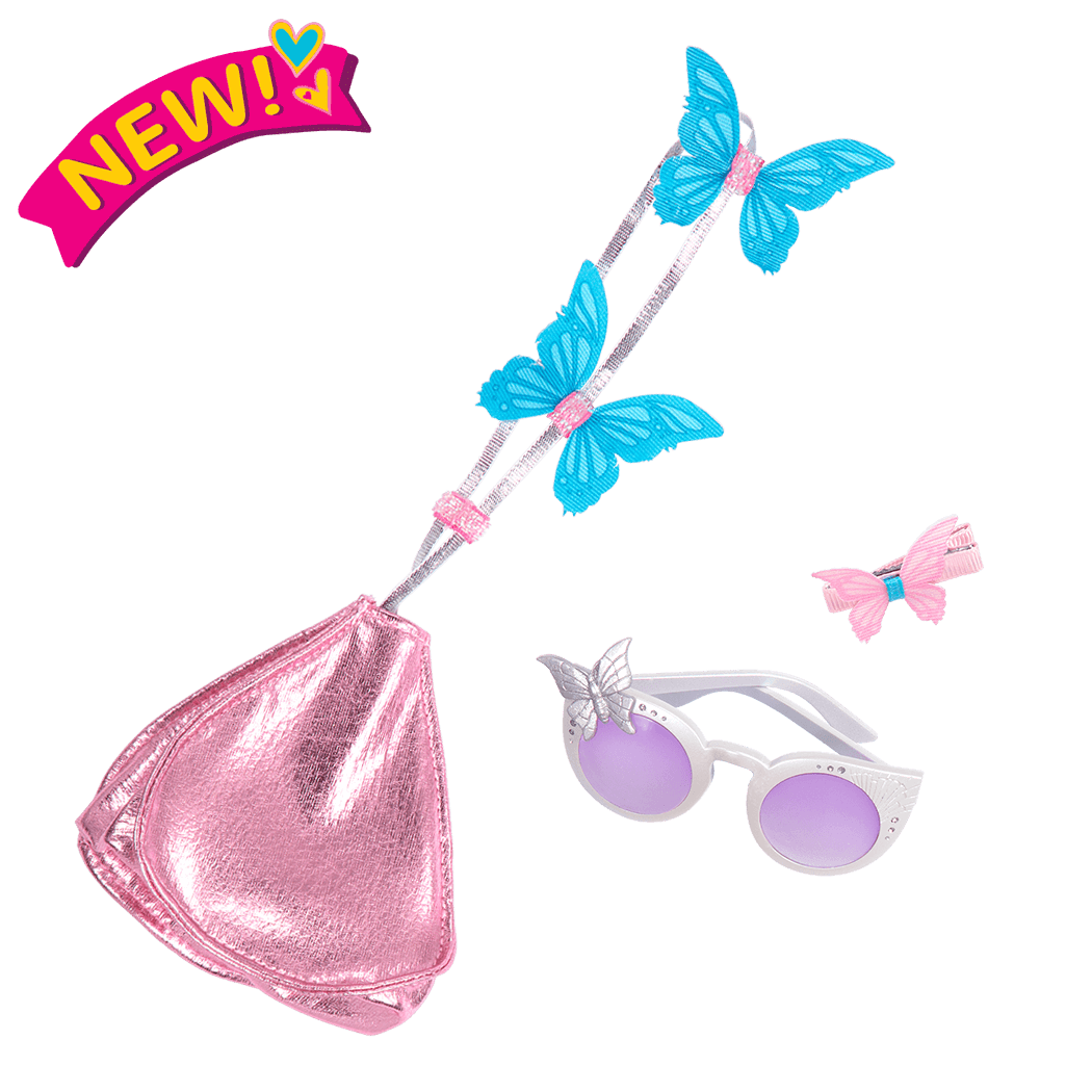 Butterfly Flutter Purse Set for 46 cm Dolls