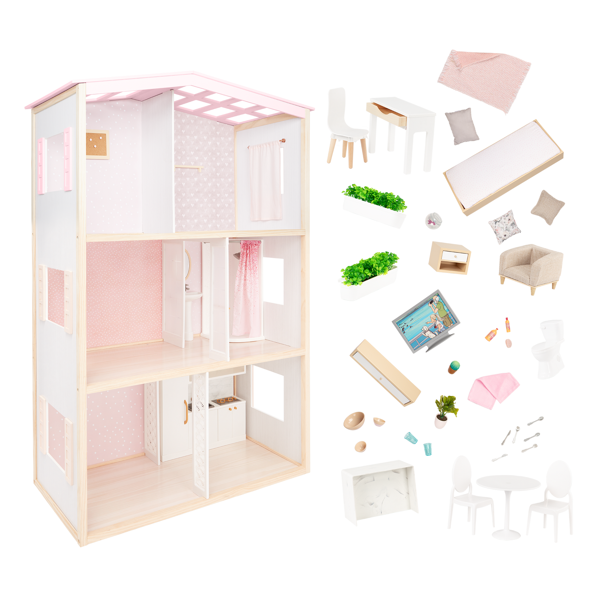 Dollhouse for 46cm dolls