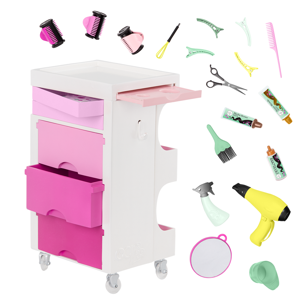 Salon Cart & Styling Set for 46cm Dolls!