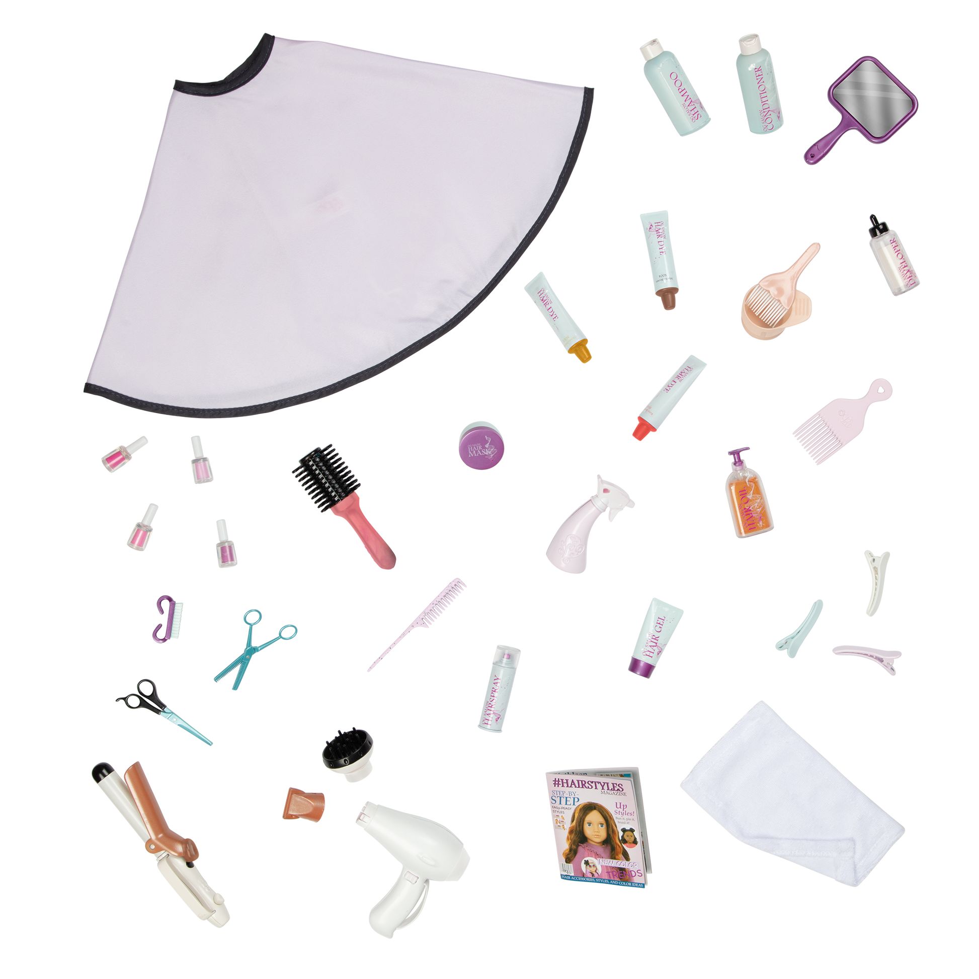 Foldable Hair Salon Trailer Playset for 46cm Dolls!