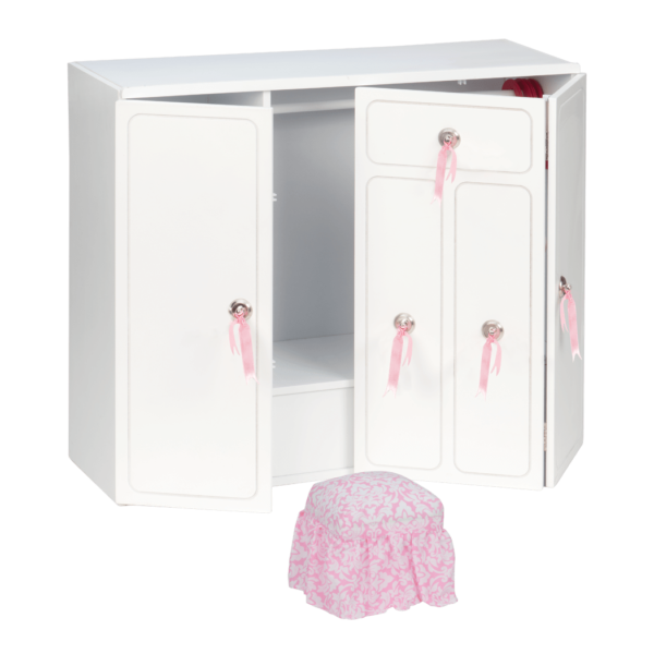 Wooden Wardrobe Closet for 18-inch Dolls ;  ;  ; ;Wooden Wardrobe Closet for 18-inch Dolls ;  ;  ; ;Wooden Wardrobe Closet for 18-inch Dolls ;  ;  ; ;Wooden Wardrobe Closet for 18-inch Dolls ;  ;  ;