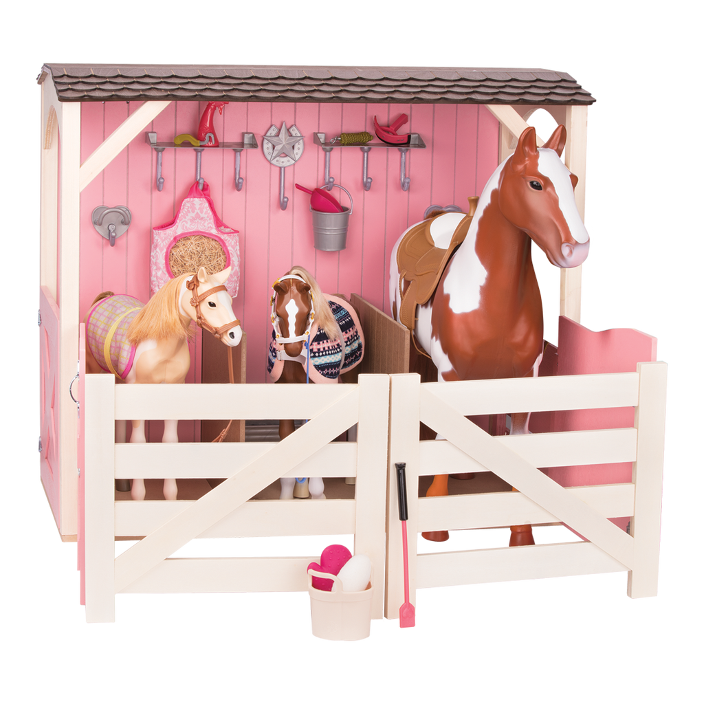 Stable with Paddock ; Stable with Paddock ; Stable Accessories ; Tamera31192 Horse stable ; two foals horse stalls ; Saddle Up Stables package