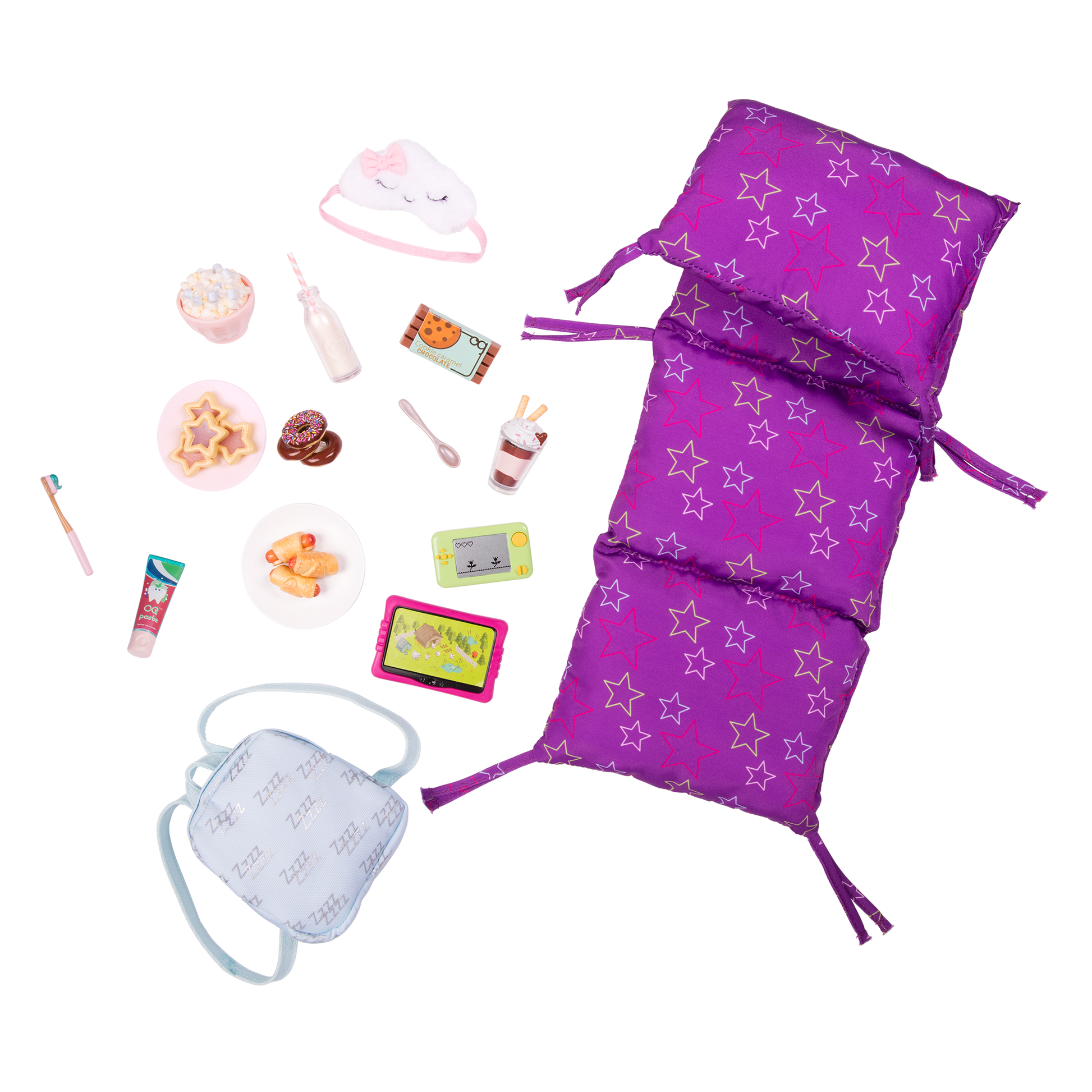Slumber Delight Sleepover Set for 18-inch Dolls;Slumber Delight Sleepover Set for 18-inch Dolls;Slumber Delight Sleepover Set for 18-inch Dolls;Slumber Delight Sleepover Set for 18-inch Dolls;Slumber Delight Sleepover Set for 18-inch Dolls;Slumber Delight Sleepover Set for 18-inch Dolls