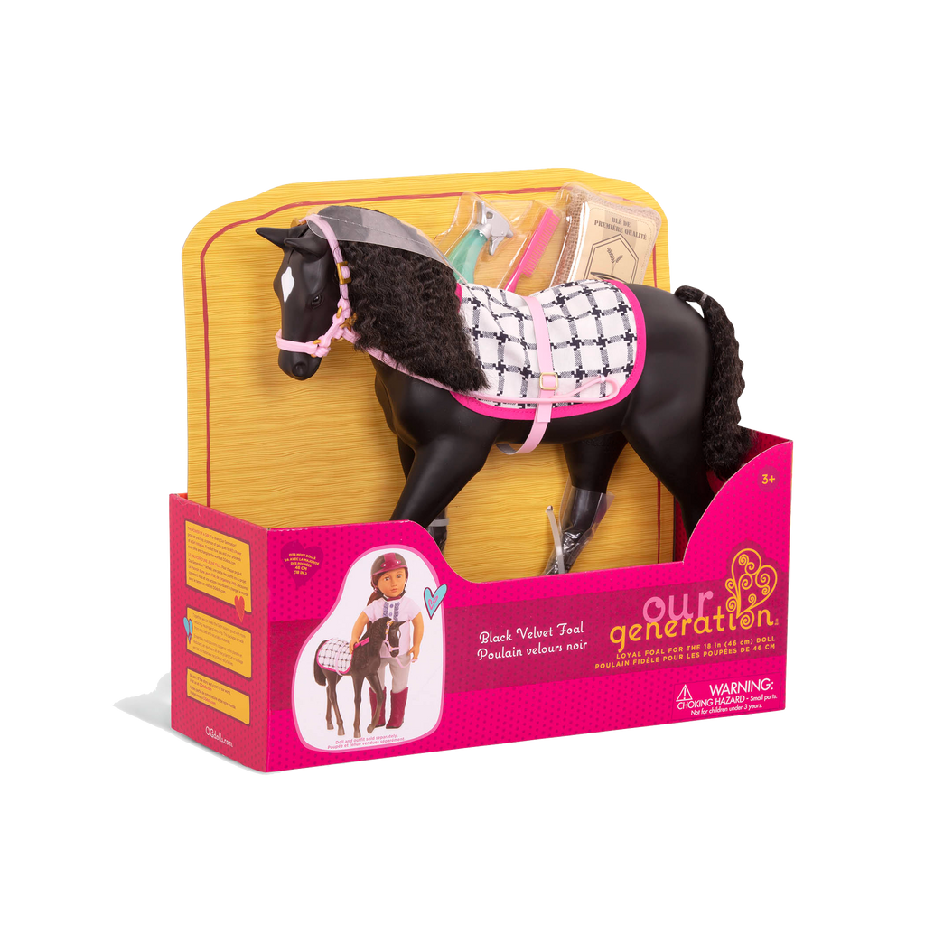 Black Velvet Foal 12-inch Toy Horse;Black Velvet Foal 12-inch Toy Horse;Black Velvet Foal 12-inch Toy Horse;Black Velvet Foal 12-inch Toy Horse